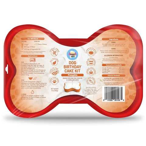 PuppyCake Dog Birthday Cake Kit- Pumpkin