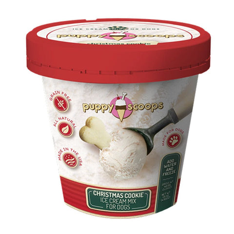 PuppyCake Dog Treat Puppy Scoops Ice Cream Mix - Christmas Cookie 4.65 oz