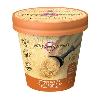 PuppyCake Dog Treat Puppy Scoops Ice Cream Mix - Peanut Butter 4.65 oz