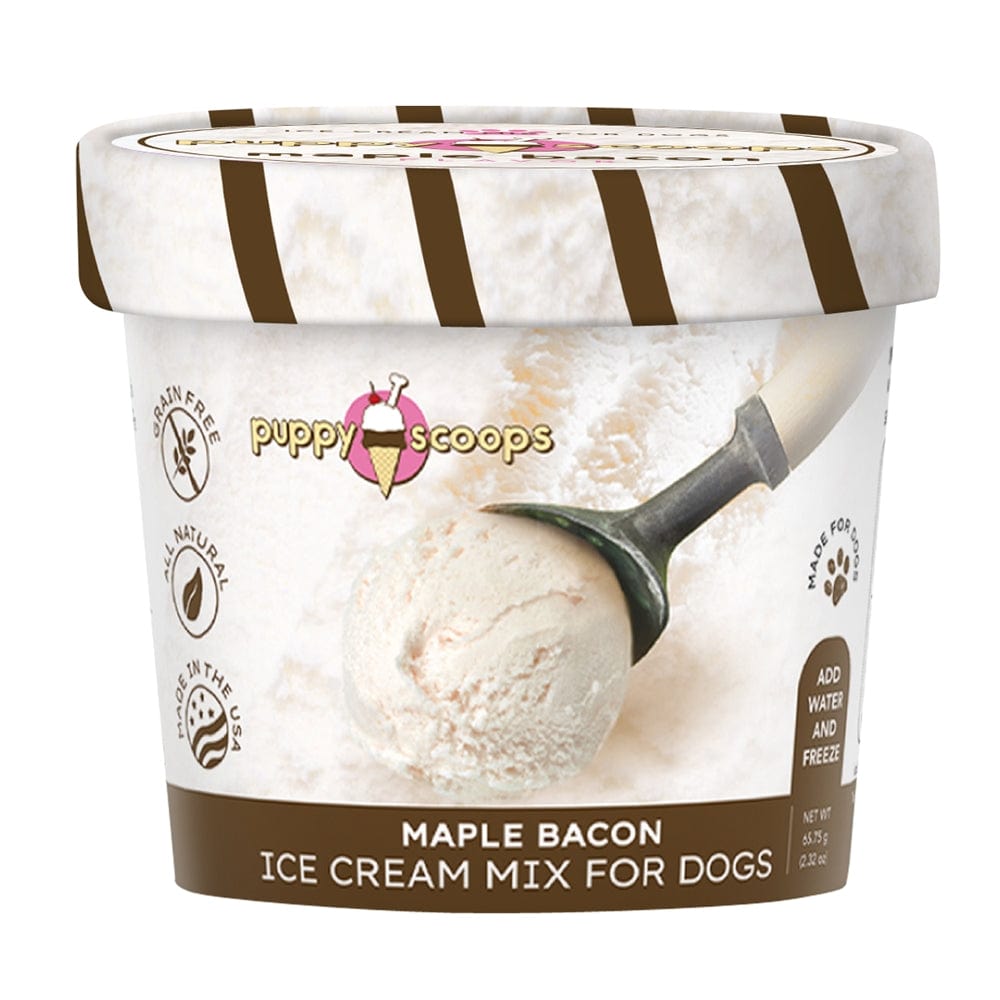 PuppyCake Dog Treat Puppy Scoops Maple Bacon Ice Cream Mix 2.32oz