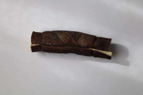 QT Dog LLC Dog Treat Hairy Water Buffalo Cheek Rolls