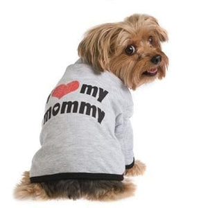 Ruffluv Pet Apparell I Love My Mommy Tee