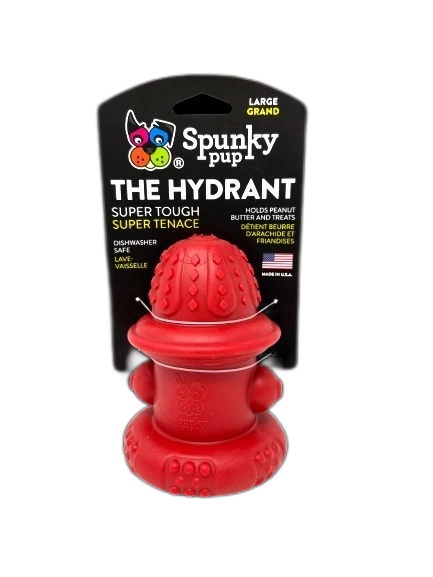 Spunky Pup Dog Toys Double Wall Hydrant - Made in the USA (Large)