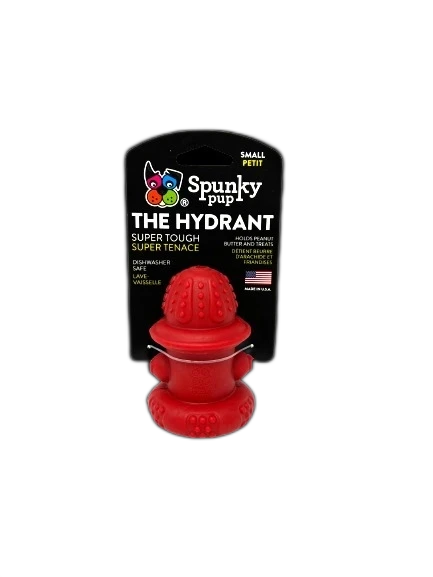 Spunky Pup Dog Toys Double Wall Hydrant - Made in the USA (Small)