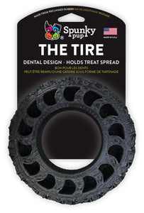 Spunky Pup Dog Toys The Tire - Reclaimed Rubber Toy - Made in the USA (Small)