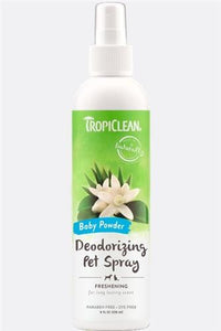 TropiClean Pet Accessories Tropiclean Deodorizing Pet Spray 8oz (Baby Powder)