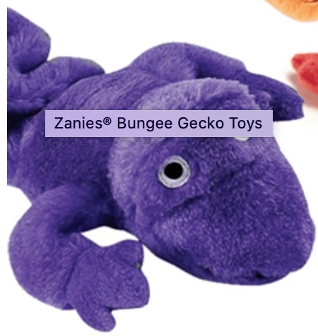 Zanies Toy Zanies® Bungee Gecko Toys (Purple)
