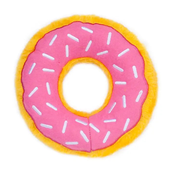 Zippy Paws Dog Toys Junior Donutz - Strawberry- Dog Toy (Junior)