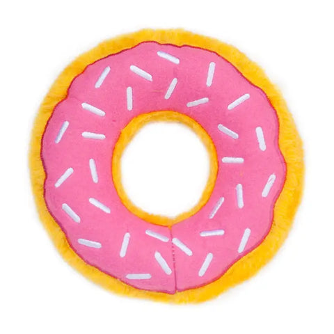 Zippy Paws Dog Toys Junior Donutz - Strawberry- Dog Toy (Junior)