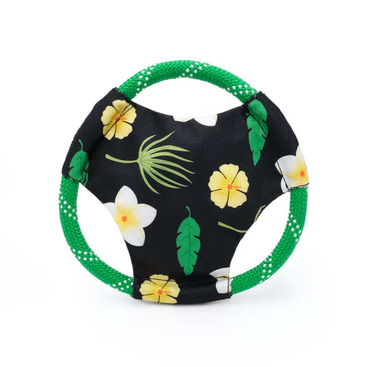 Zippy Paws Dog Toys Patterned Rope Gliderz - Hawaiian - Dog Toy