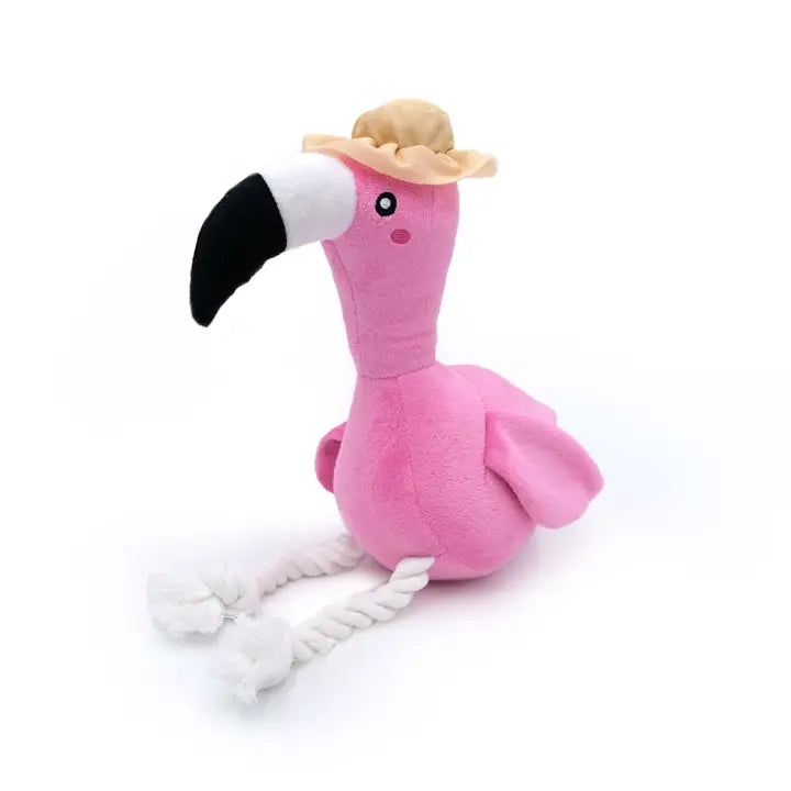 Zippy Paws Dog Toys Playful Pal - Freya the Flamingo - Dog Toy