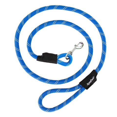 Zippy Paws Pet Accessories Climbers Dog Leash Original 6 ft (Blue)